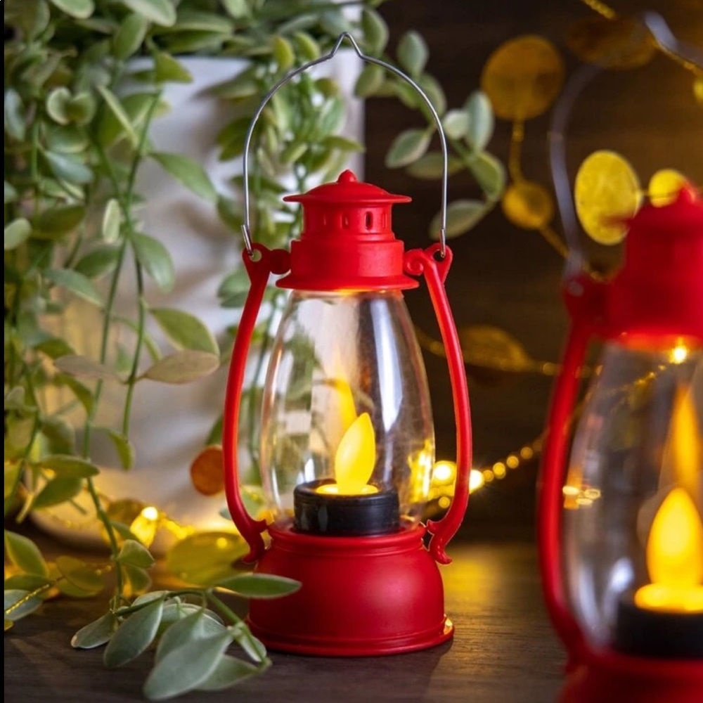 Home: Two Small Lanterns - Color Red - Picture 5 of 5